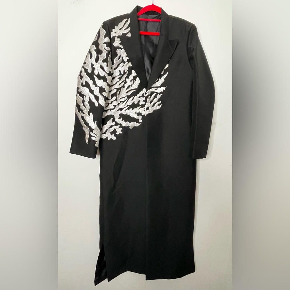 Toby By Hatem Alakeel Long Coat Jacket Black